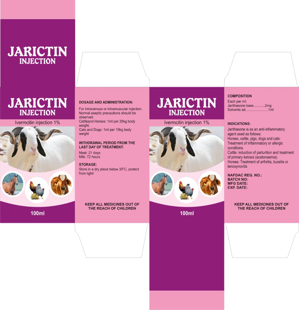 JARICTIN Injection (Ivermectin 1%) variant 2