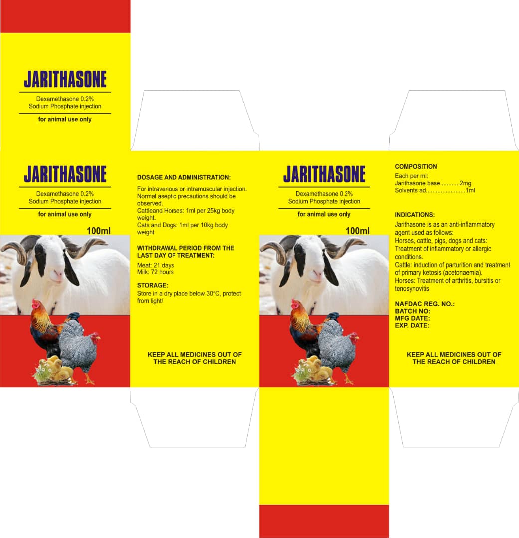 JARITHASONE Dexamethasone 0.2% Injection